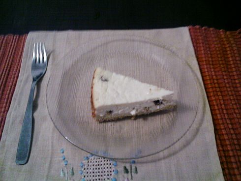 Keis K&uuml;chen, a torta de ricota famosa, quase n&atilde;o sobrou nada para a foto!